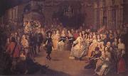 Hieronymus Janssens Charles II Dancing at a Ball at Court (mk25) France oil painting reproduction